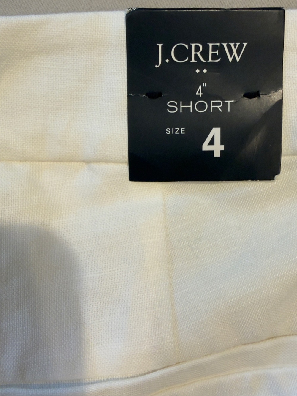 J. Crew Women's 4'' Short White Scallop Hem Shorts - Picture 5 of 8